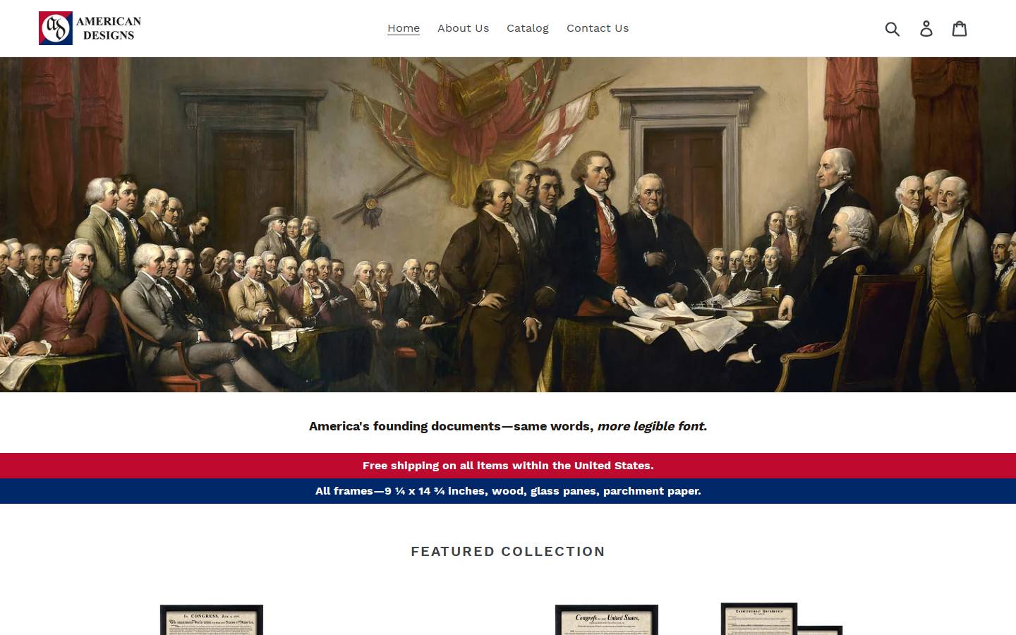 americandesigns.net homepage screenshot