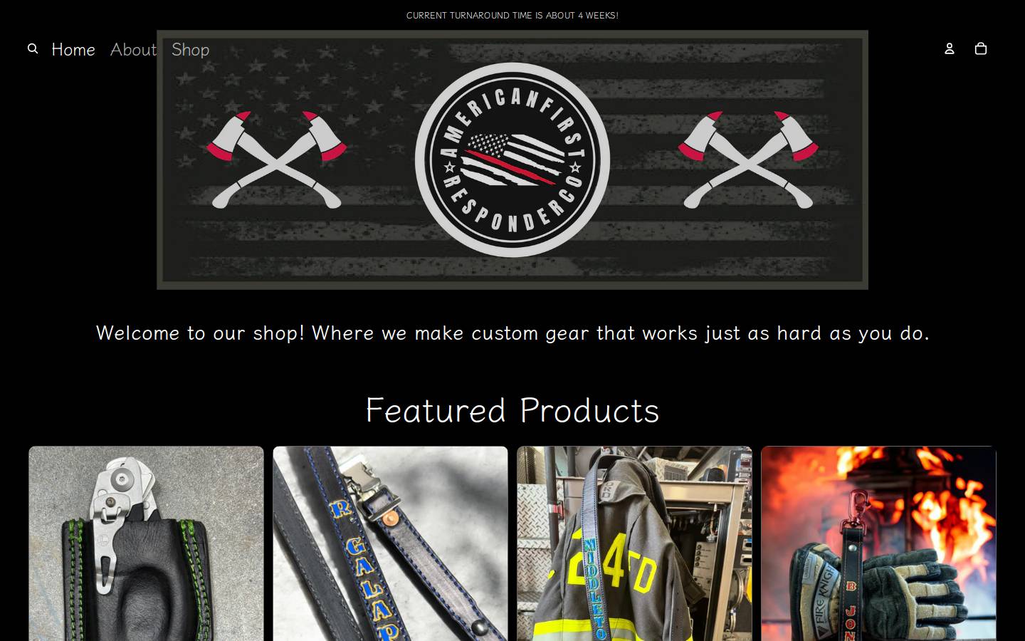 americanfirstresponderco.com homepage screenshot