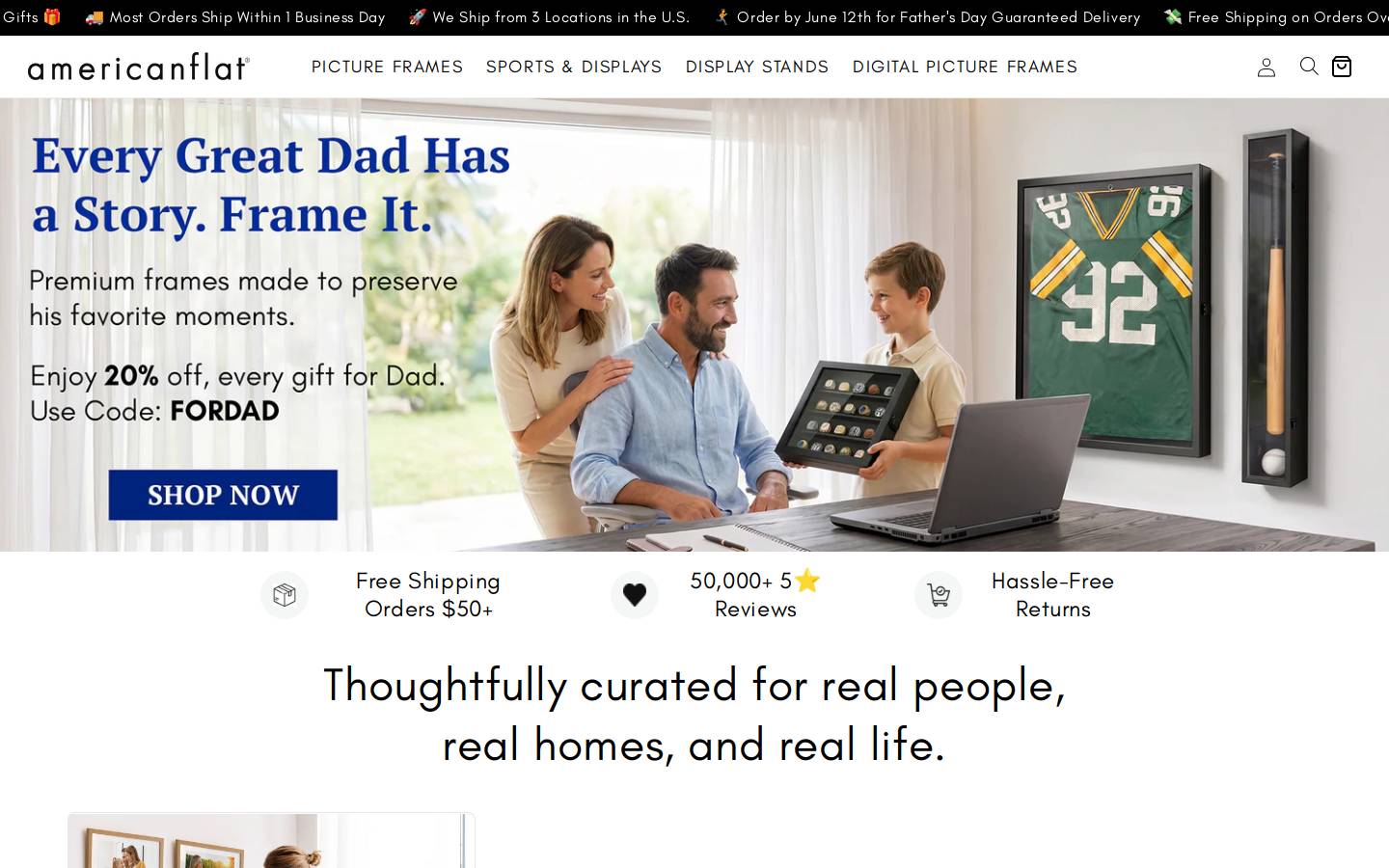 Americanflat homepage screenshot