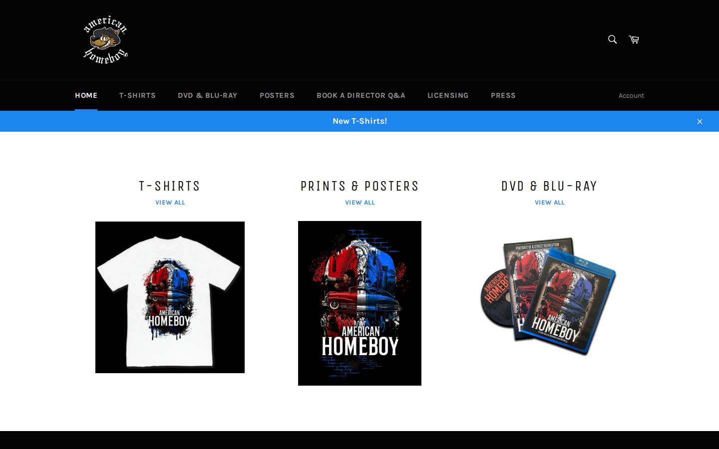 americanhomeboy.shop homepage screenshot
