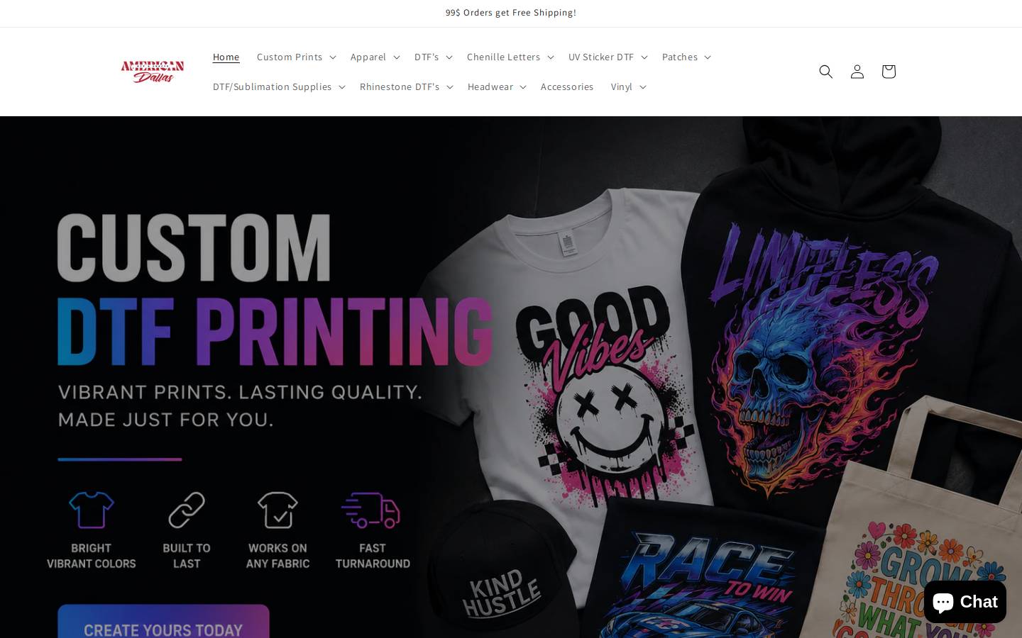 American HTV & Supply (Harry Hines) homepage screenshot