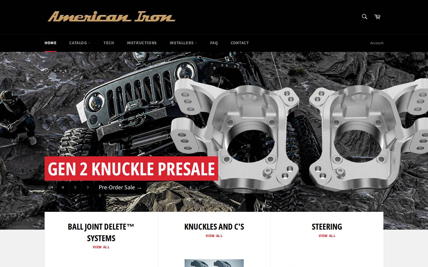americanironoffroad.com homepage screenshot