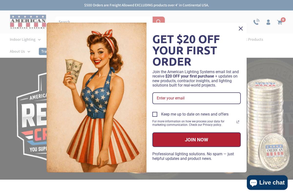 americanlightingsystems.com homepage screenshot