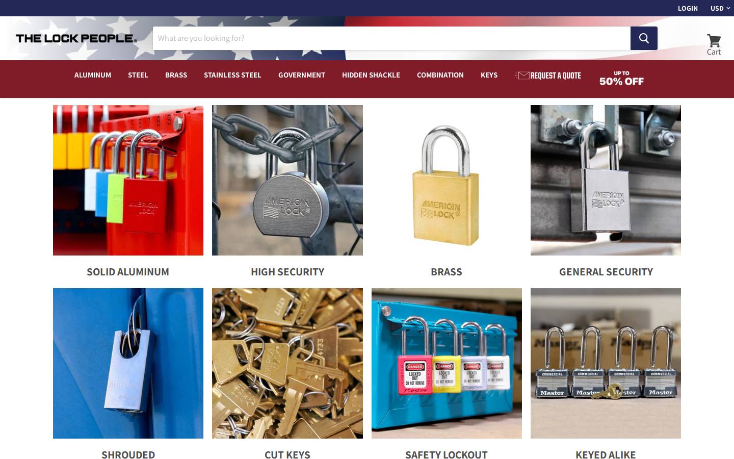 americanlocks.com homepage screenshot