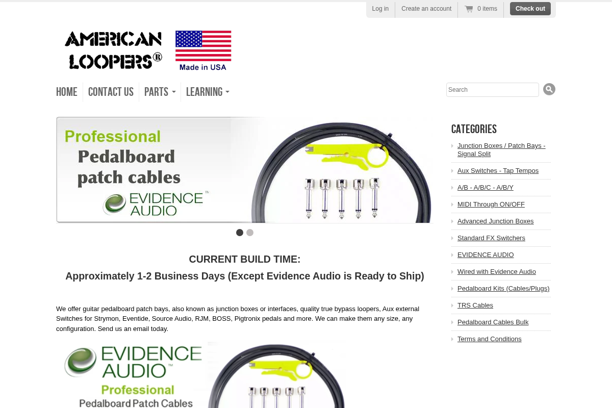 AMERICAN LOOPERS homepage screenshot
