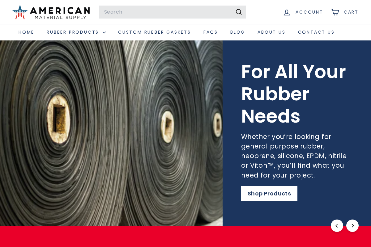 American Material Supply homepage screenshot