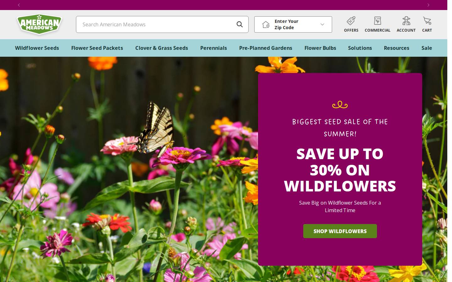 americanmeadows.com homepage screenshot