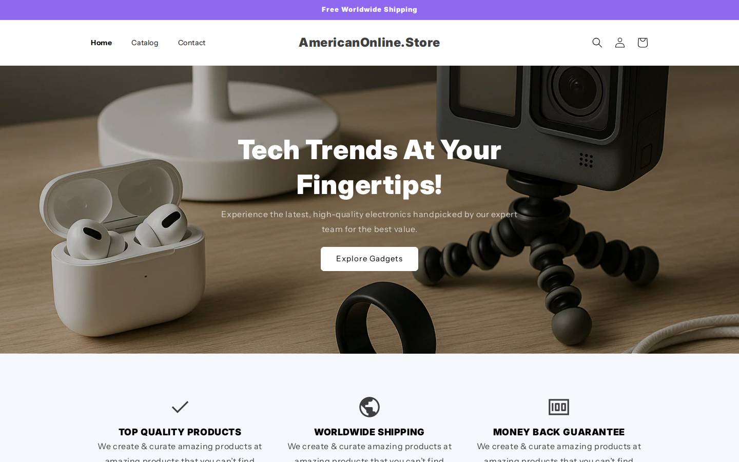americanonline.store homepage screenshot