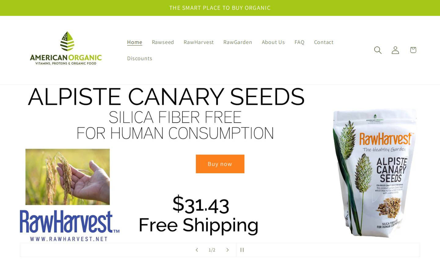 americanorganicfc.com homepage screenshot