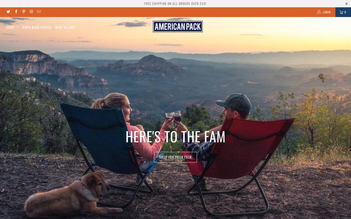 americanpack.com homepage screenshot