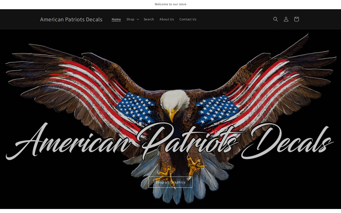 americanpatriotsdecals.com homepage screenshot