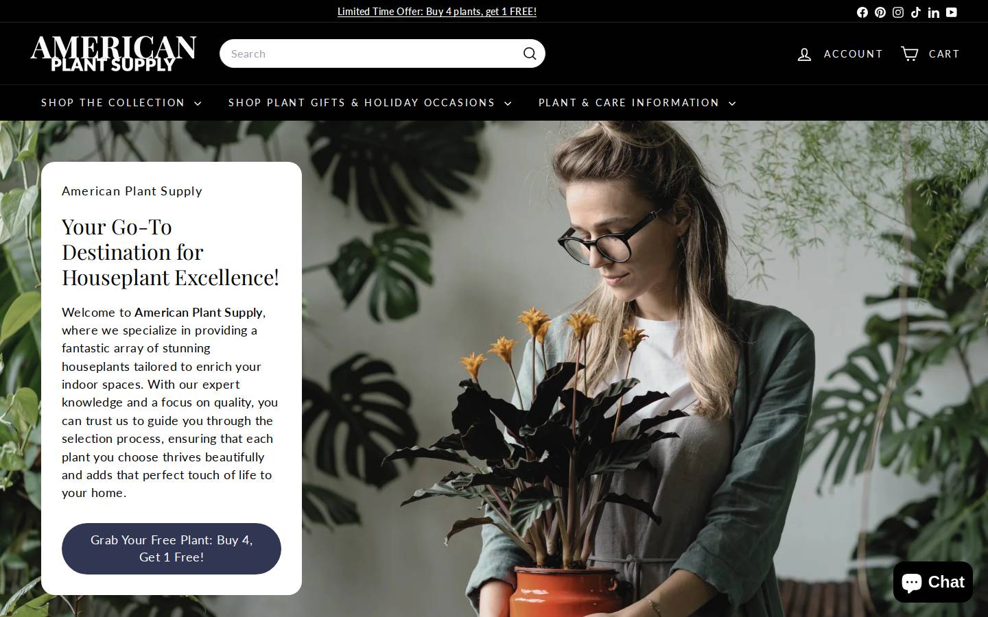 americanplantsupply.com homepage screenshot