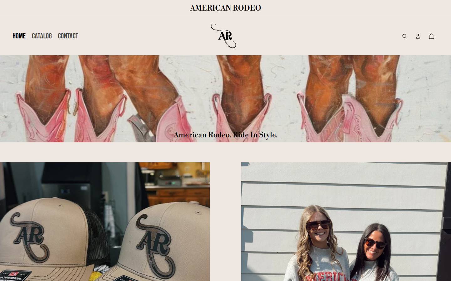 americanrodeo.co homepage screenshot