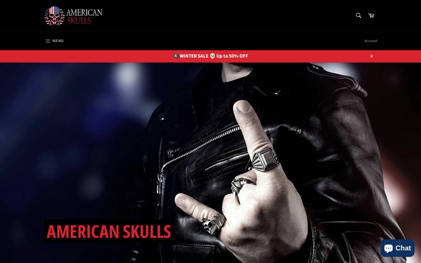 americanskulls.com homepage screenshot