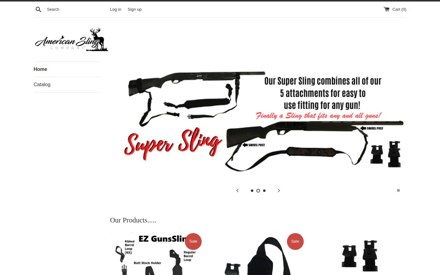 americanslingco.com homepage screenshot