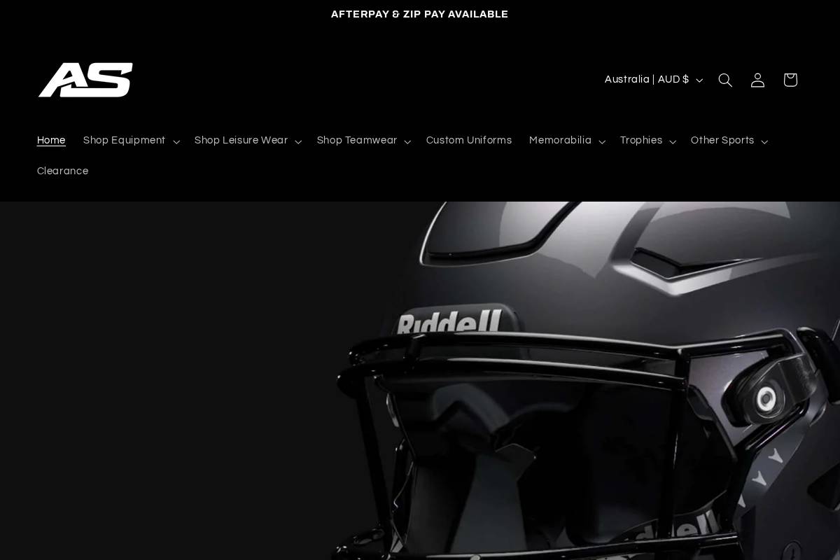 americansport.com.au homepage screenshot