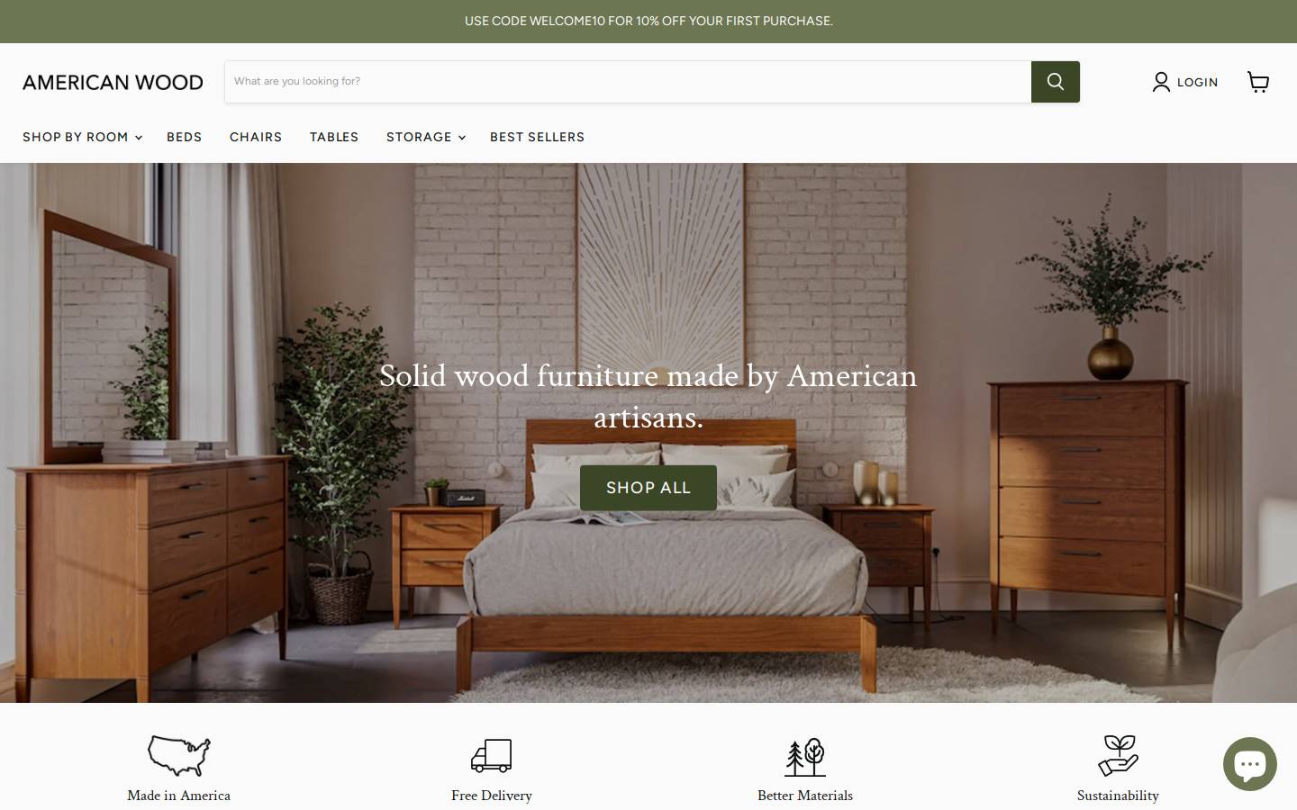 americanwood.com homepage screenshot