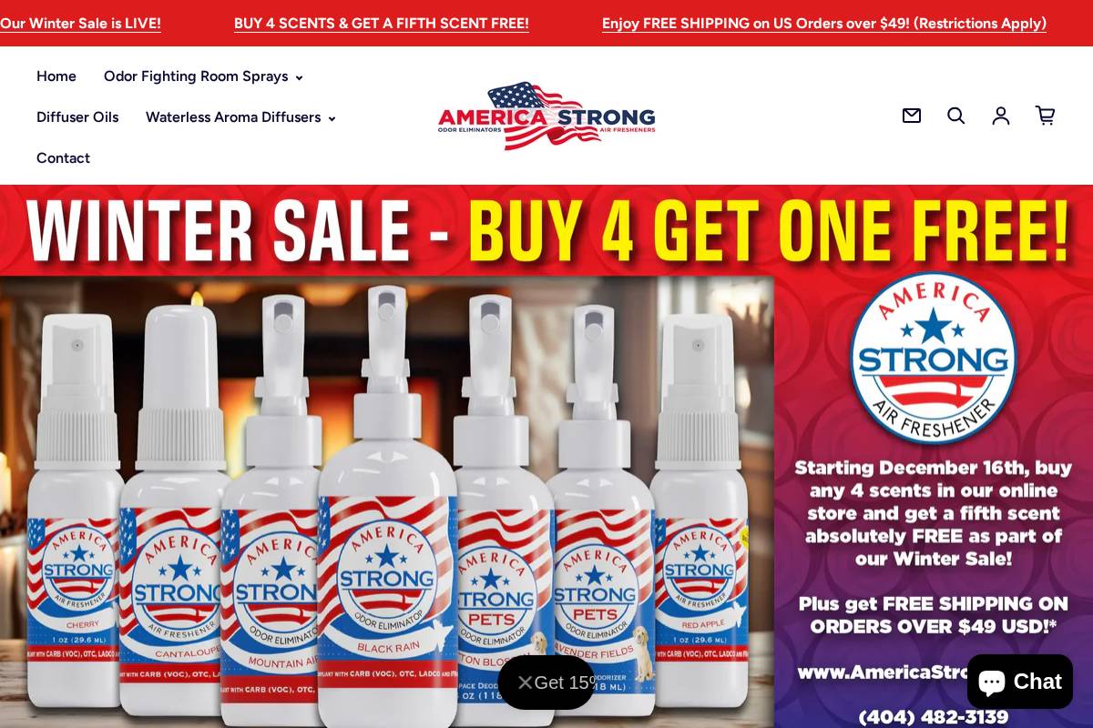 americastrongaf.com homepage screenshot