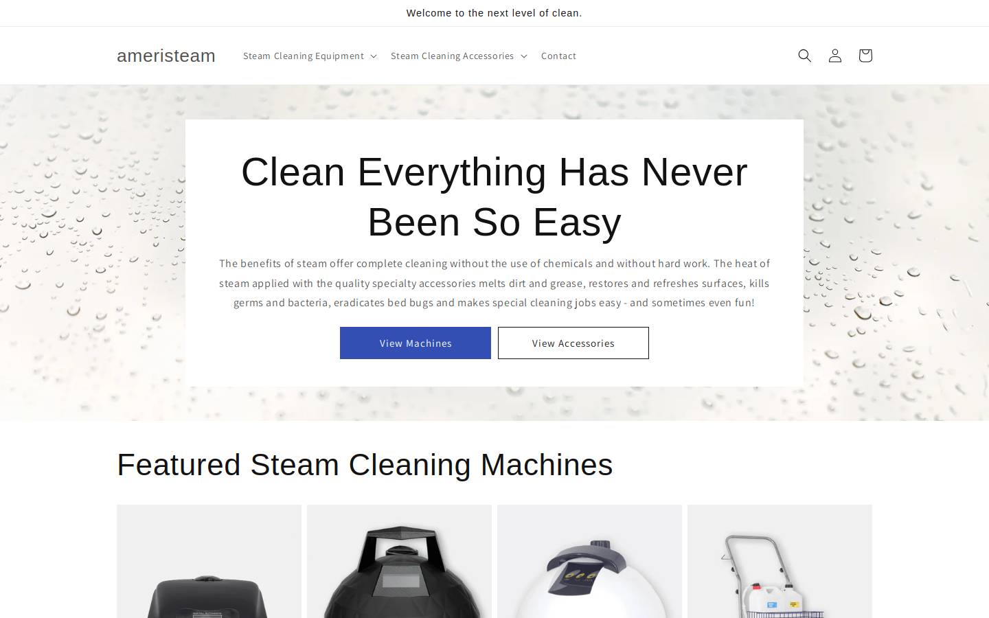 ameristeam.com homepage screenshot