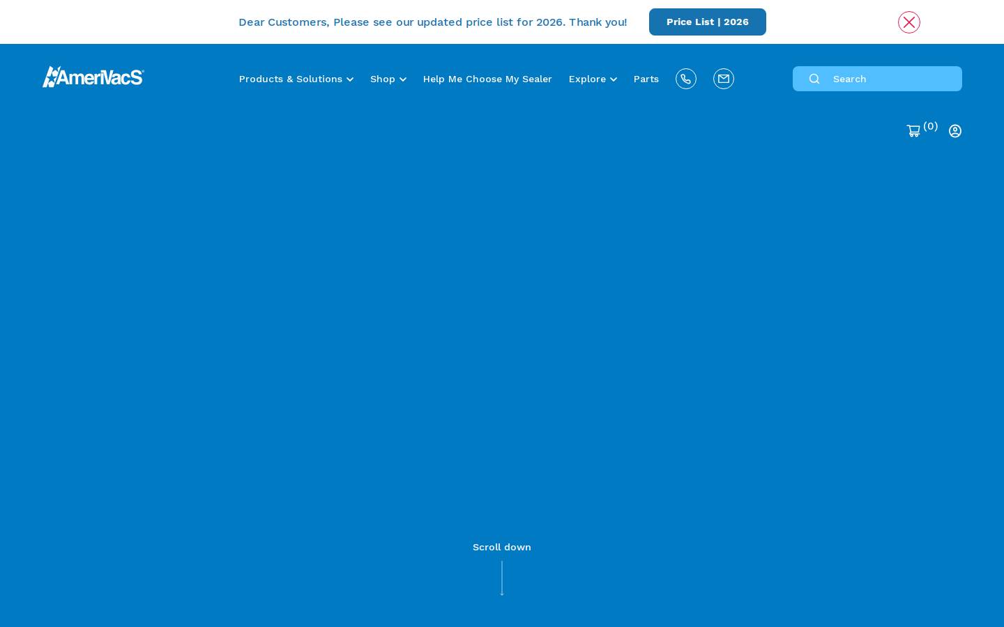 amerivacs.com homepage screenshot