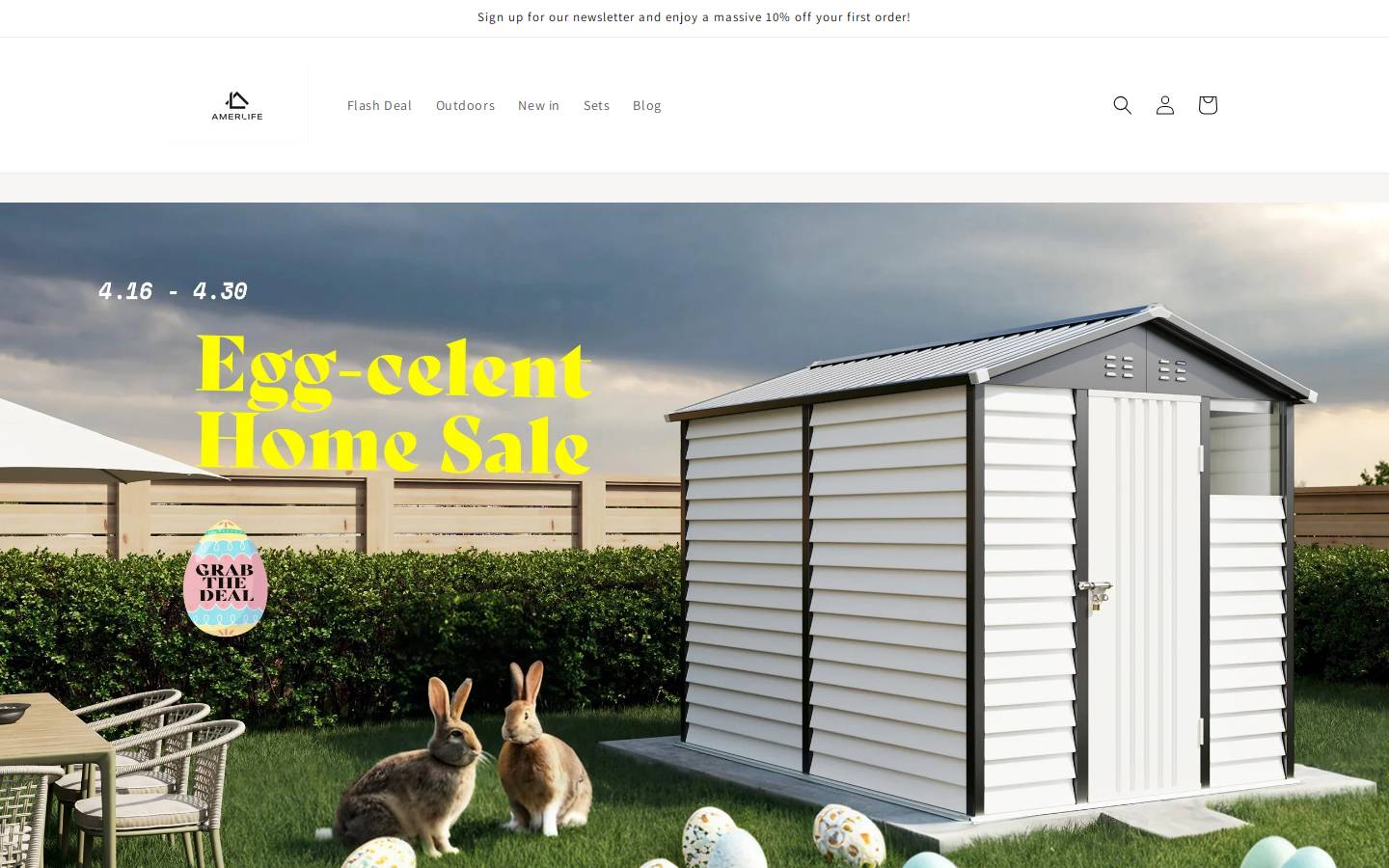 amerlifefurniture.com homepage screenshot