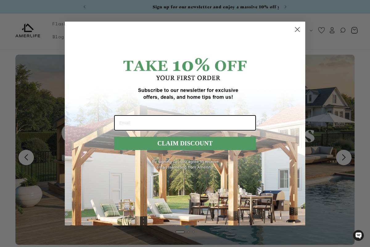 Amerlifehome homepage screenshot