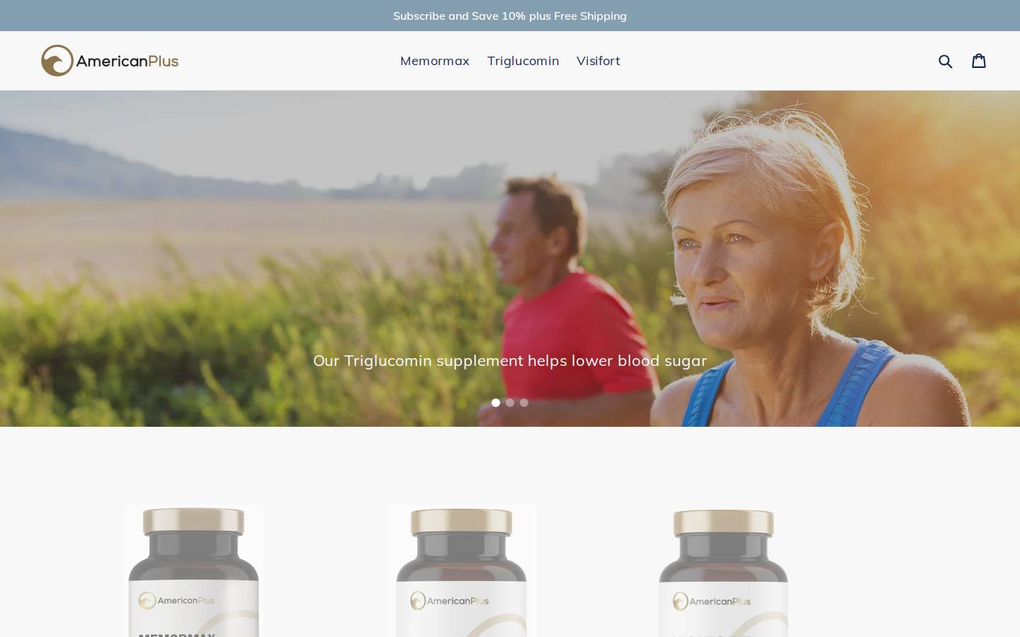 amerplus.com homepage screenshot