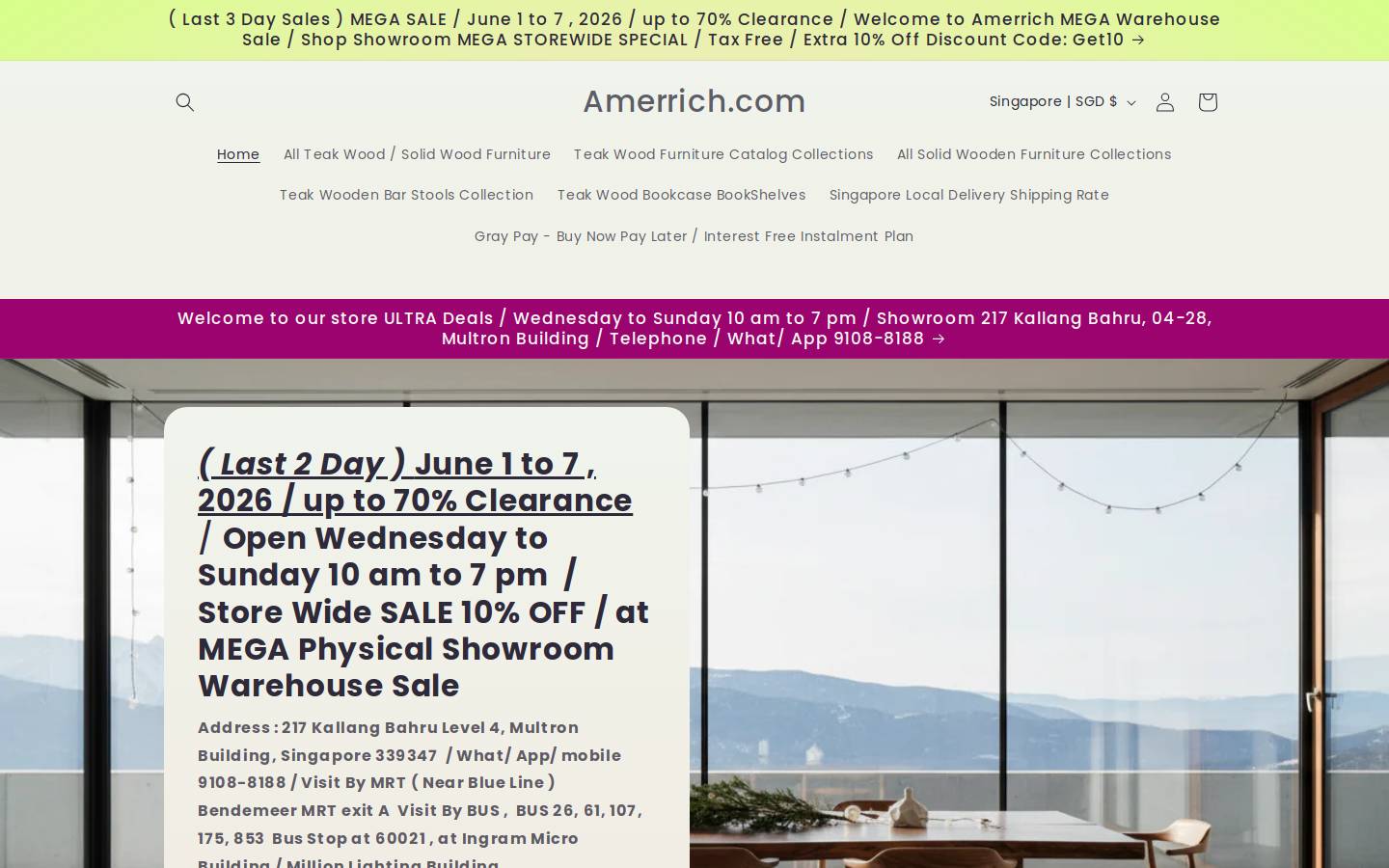 amerrich.com homepage screenshot