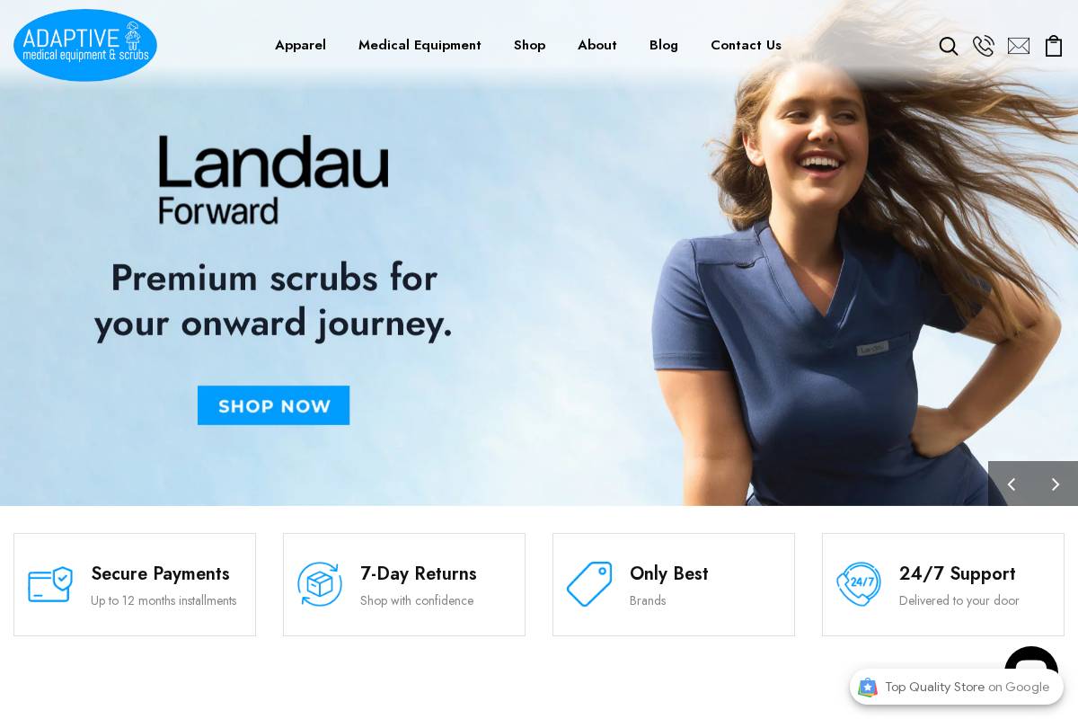 amescrubs.com homepage screenshot