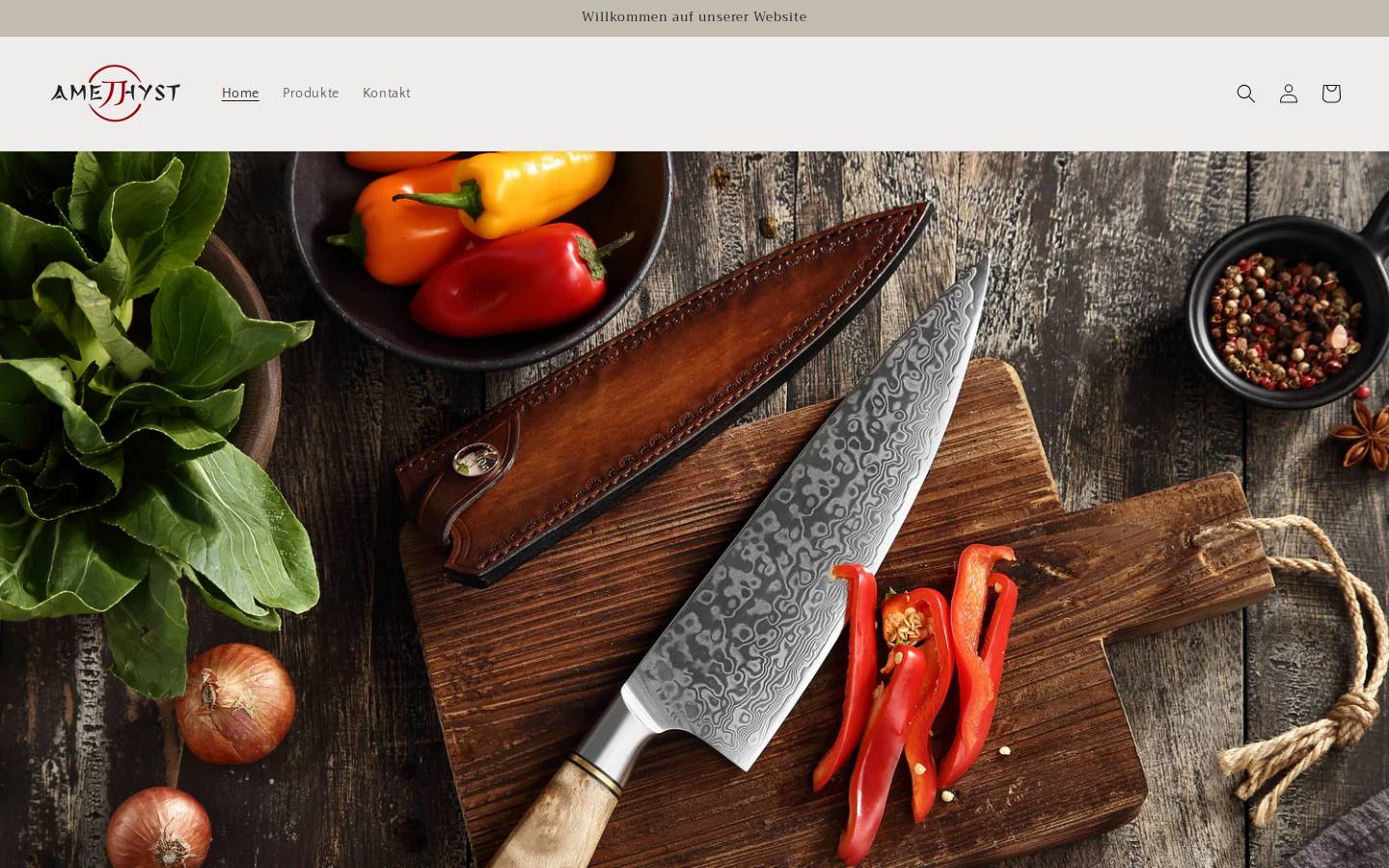 amethyst-knives.com homepage screenshot