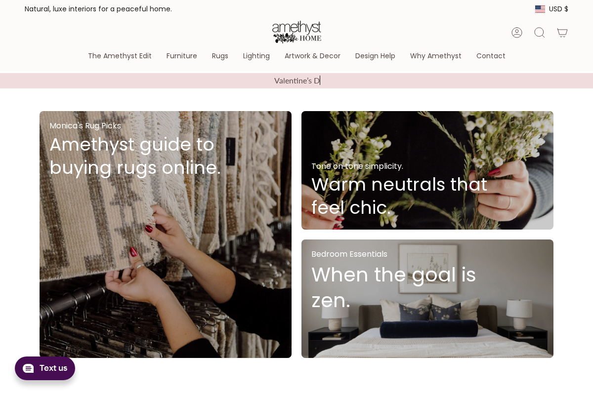 amethysthome.com homepage screenshot