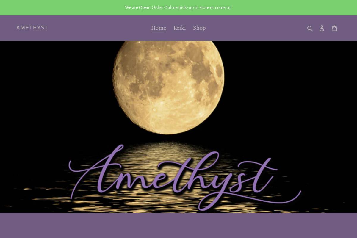 amethystonline.ca homepage screenshot