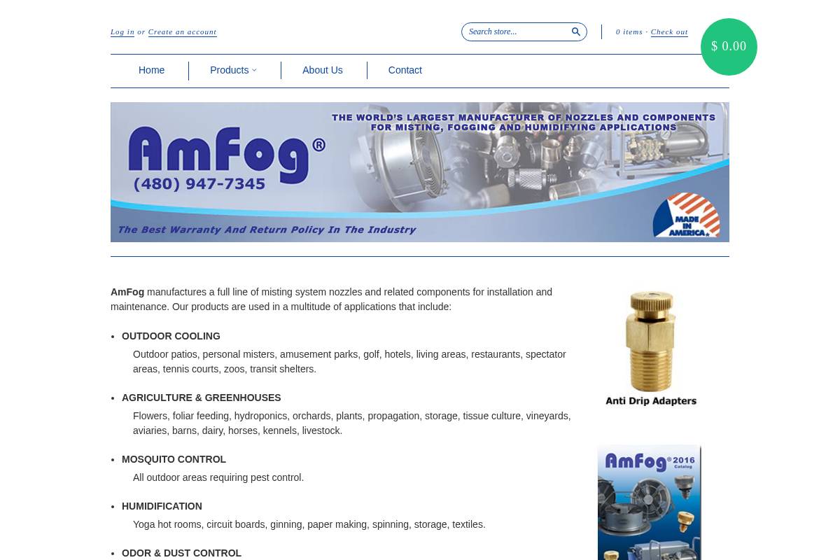 amfog.com homepage screenshot
