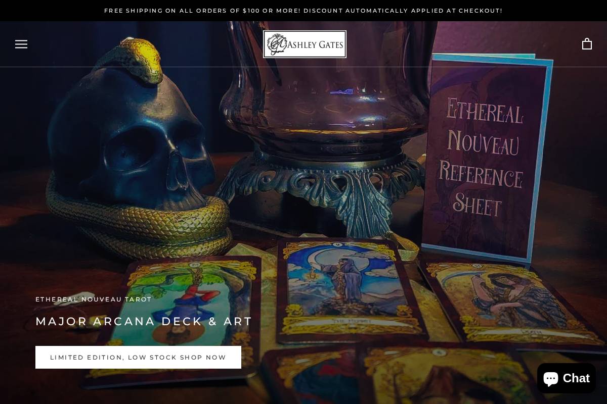 amgashleygates.com homepage screenshot