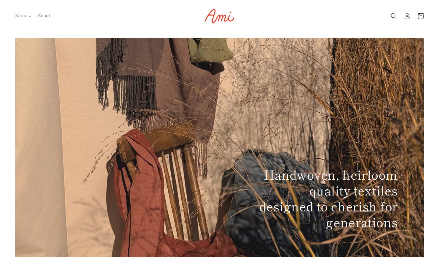 ami-textiles.com homepage screenshot