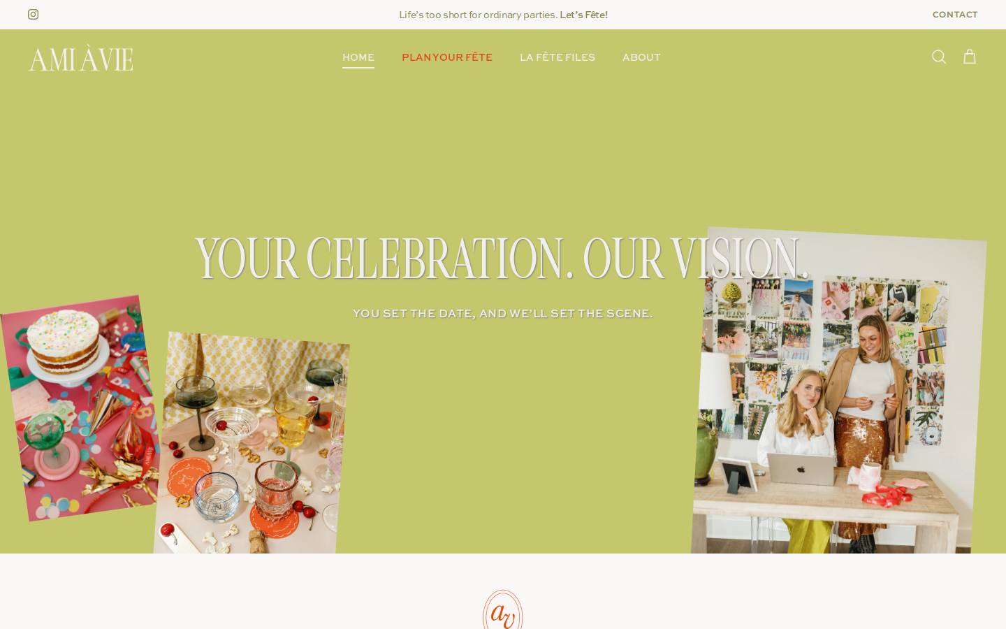 amiavie.com homepage screenshot