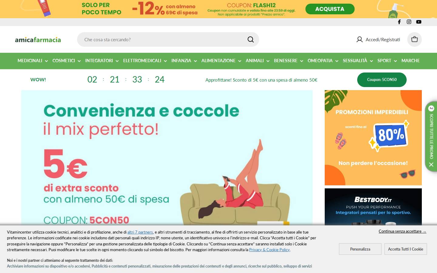 Amicafarmacia homepage screenshot