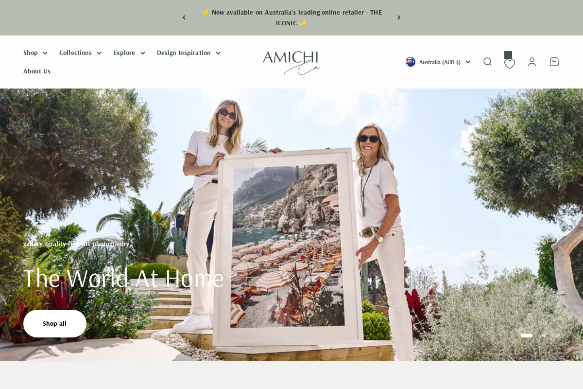 Amichi Co homepage screenshot