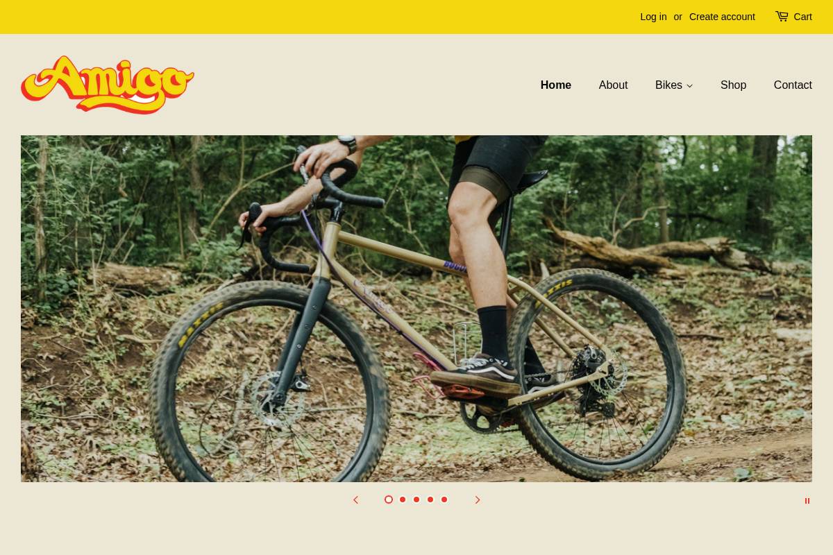 amigoframeworks.com homepage screenshot
