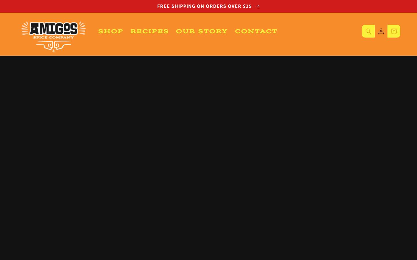 amigosspiceco.com homepage screenshot