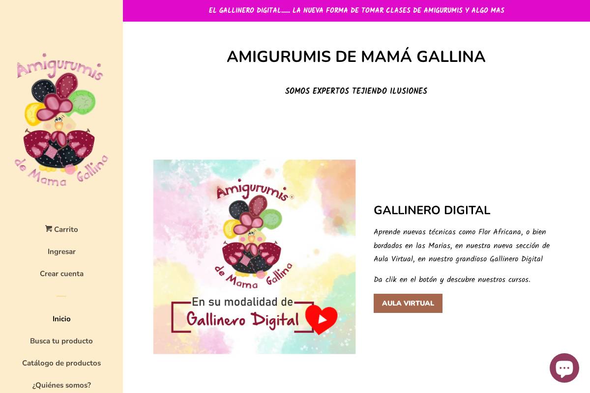 amigurumisdemamagallina.com.mx homepage screenshot
