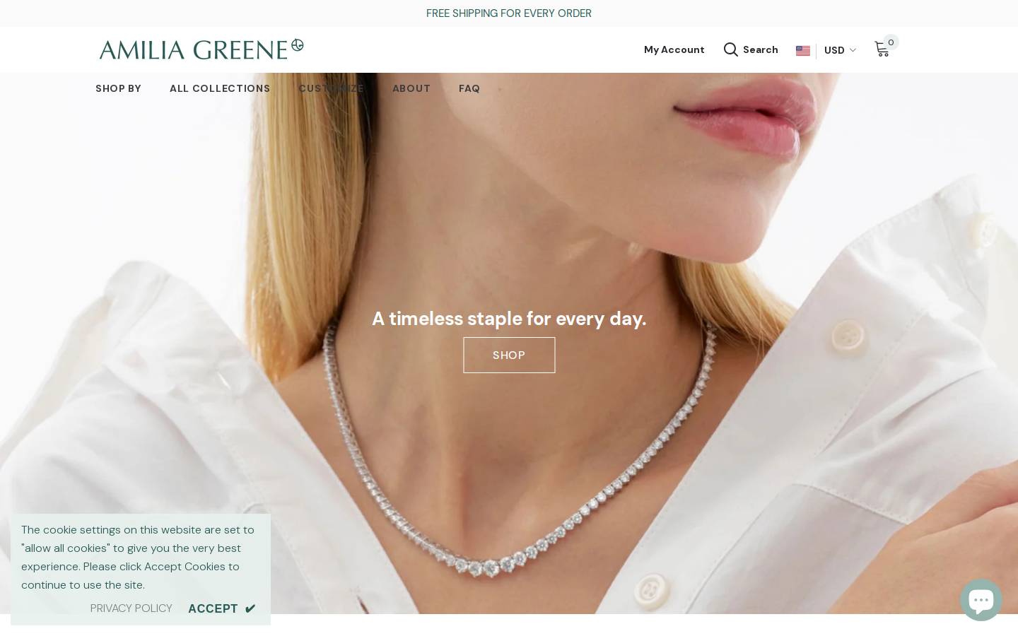 amiliagreene.com homepage screenshot