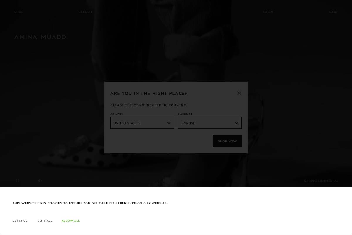 aminamuaddi.com homepage screenshot