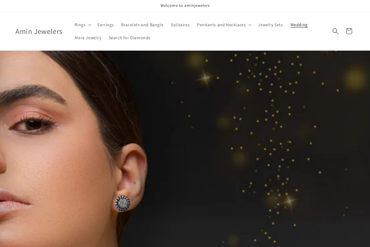 Aminjewelers homepage screenshot