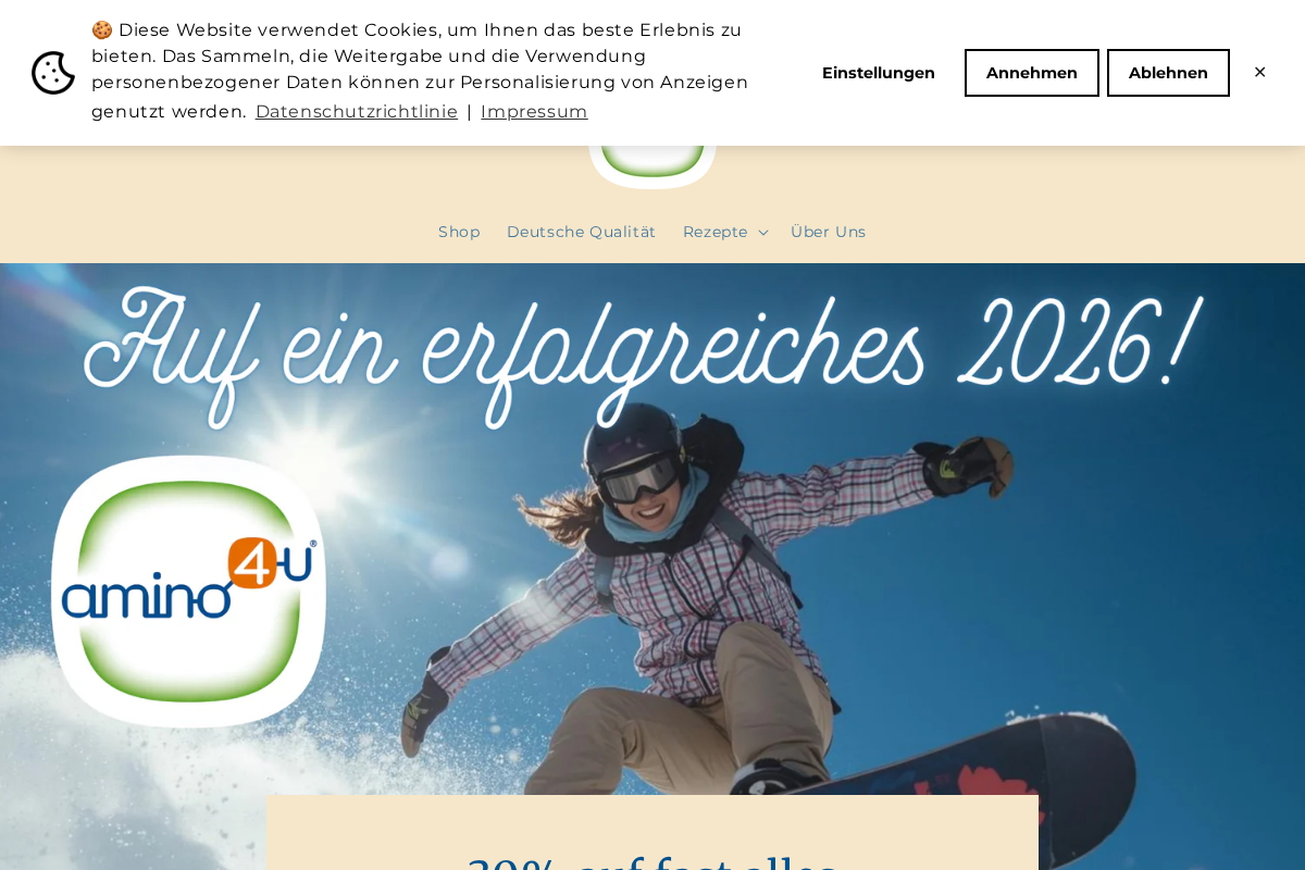 amino4u homepage screenshot