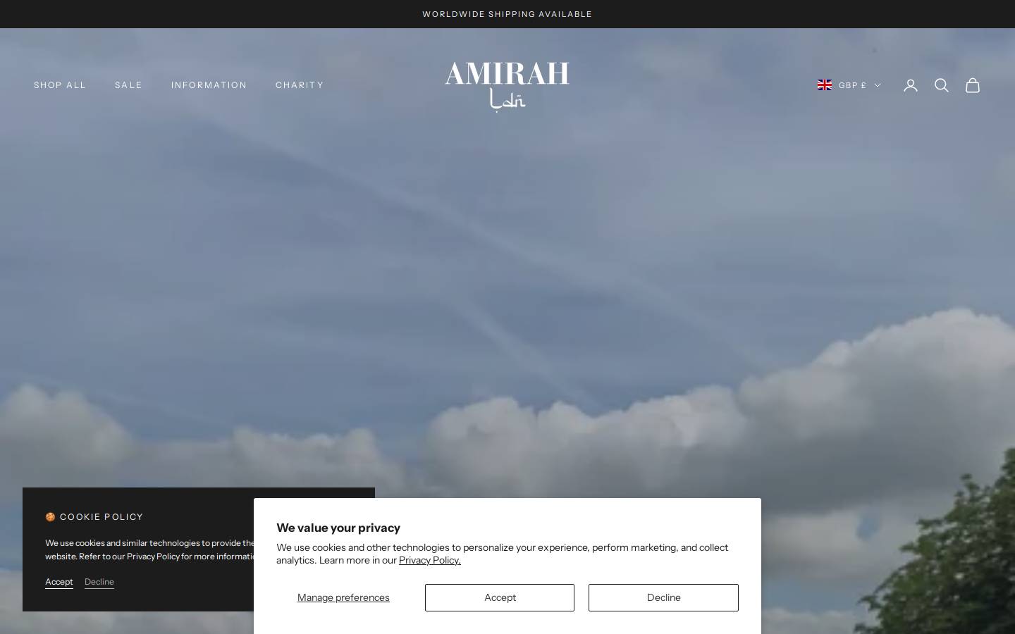amirahldn.com homepage screenshot