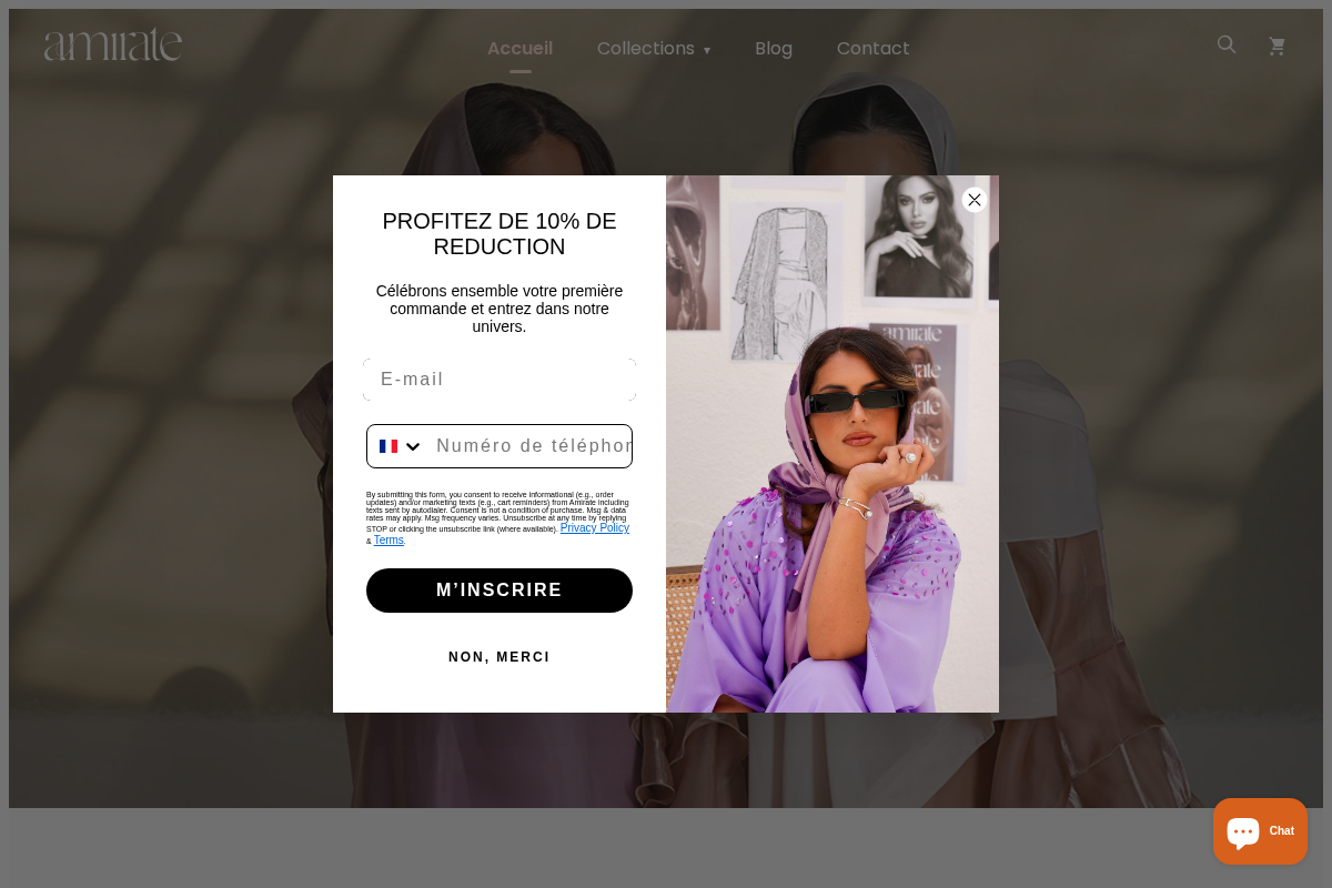 Amirate homepage screenshot