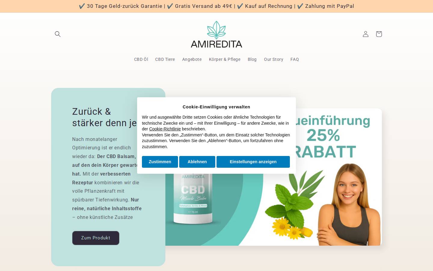 amiredita.com homepage screenshot