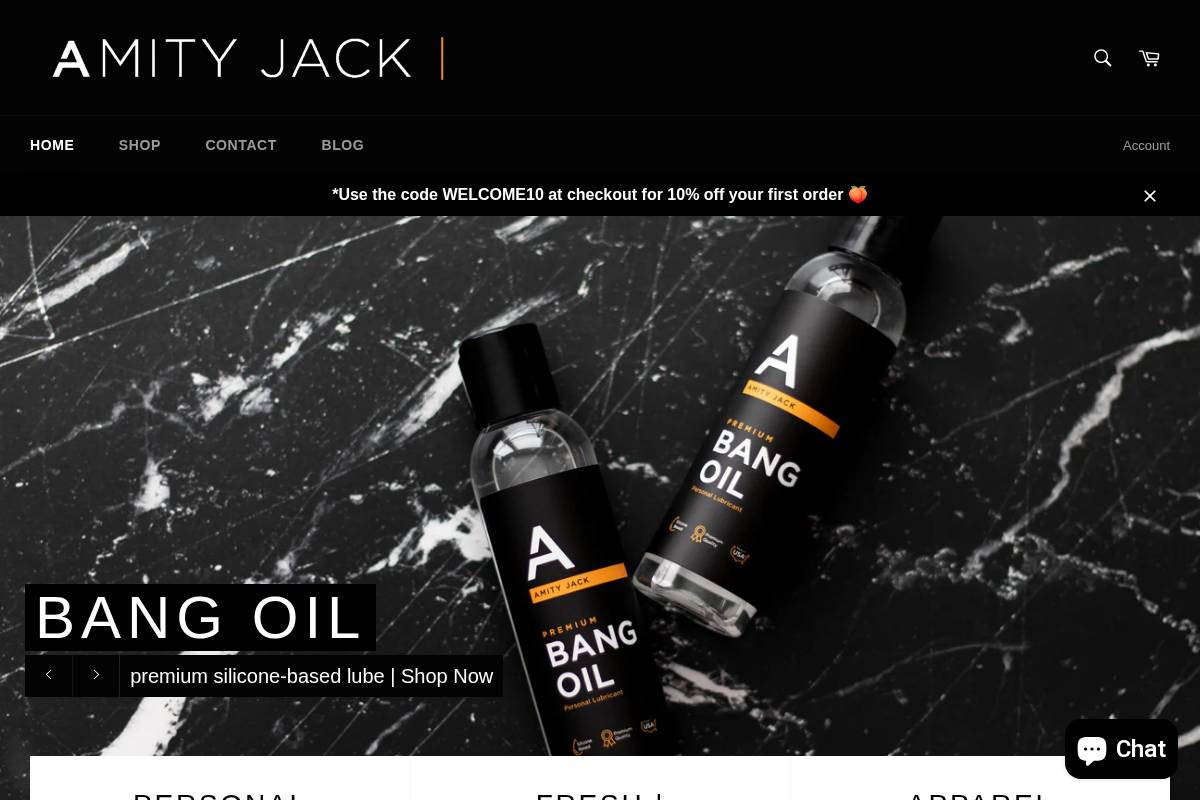 amityjack.com homepage screenshot