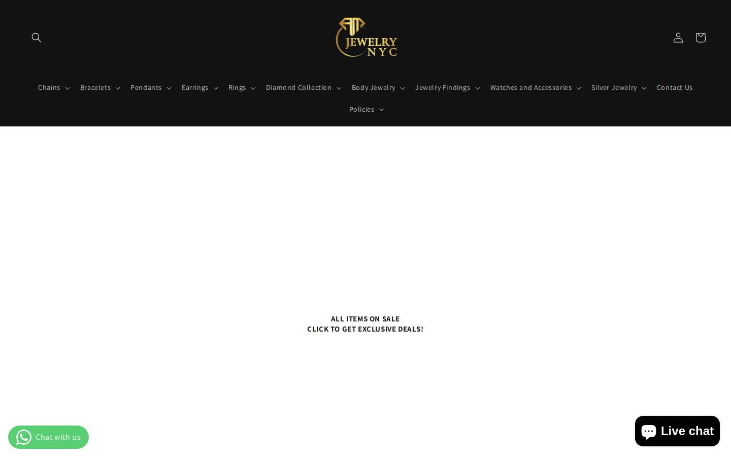 amjewelrynyc.com homepage screenshot